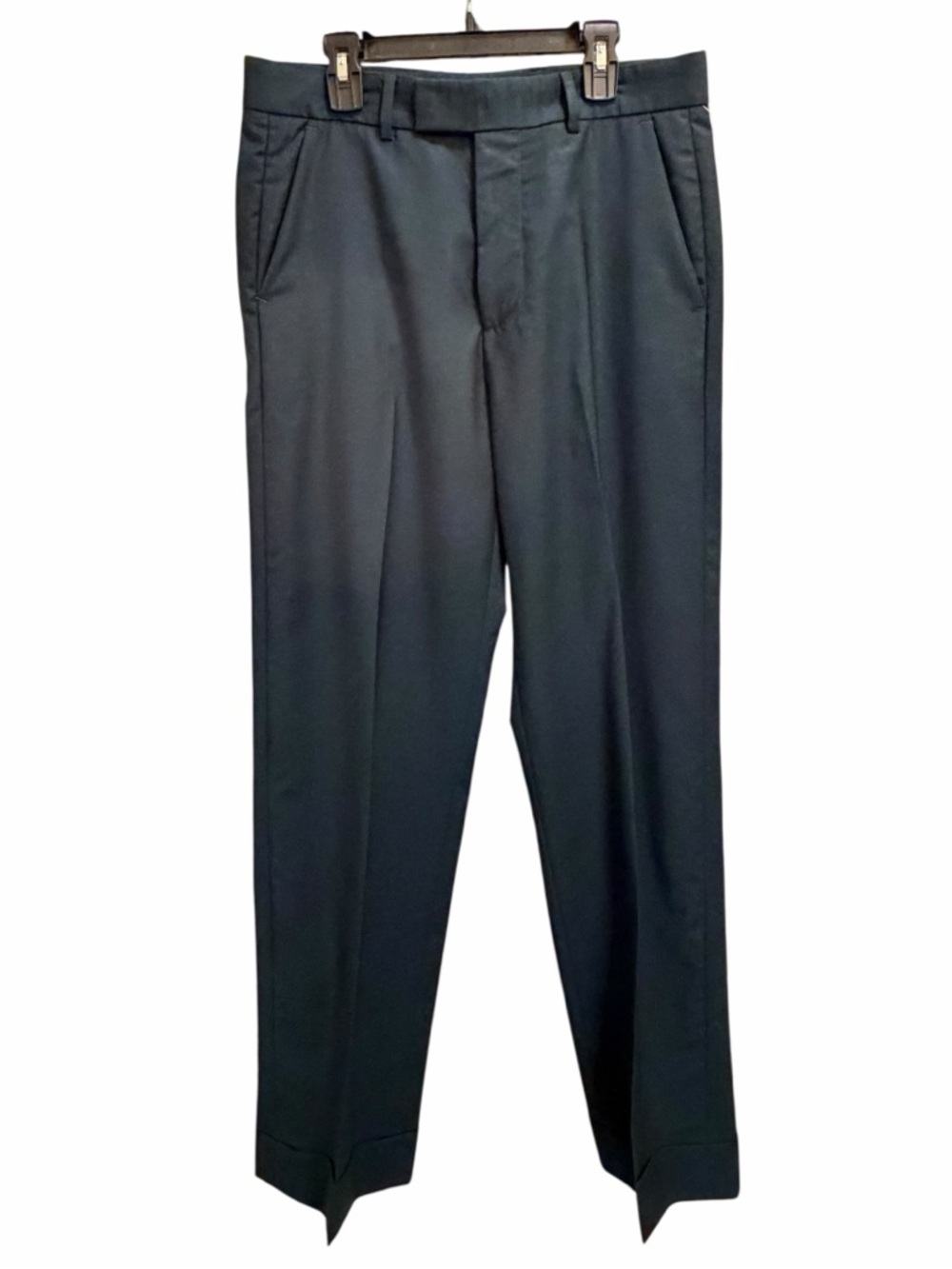 Gucci Women’s Teal Blue Uniform Trouser Pants Wool Mohair